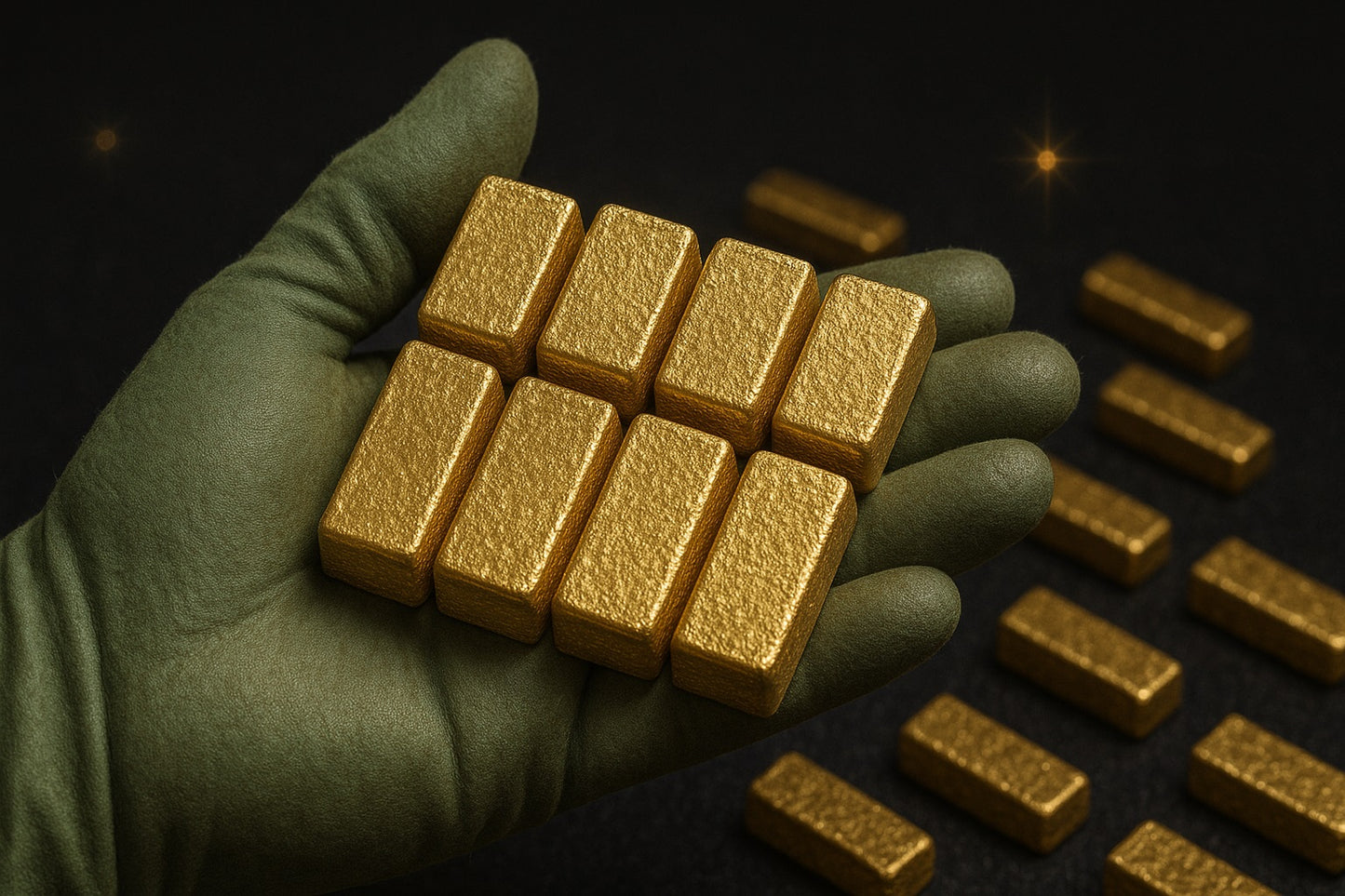 1000 Grams Scrap gold bar for Gold Recovery Melted Different Computer Coin Pins For jewelry and gift making