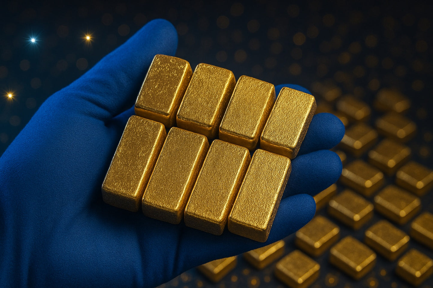 1000 Grams Scrap gold bar for Gold Recovery Melted Different Computer Coin Pins For jewelry and gift making